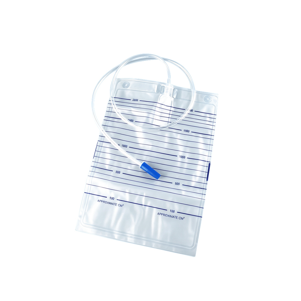 1000 ml/1500 ml/2000 ml Opcje sterylne Nietoksyczny worek na mocz z PVC klasy medycznej bez zaworu